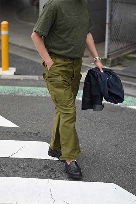 SASSAFRAS/ササフラス】Overgrown Pants 4/5 - Back Satin