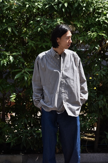 AUBERGE/オーベルジュ Philippe [Light Beige×Navy Stripe] 20250413