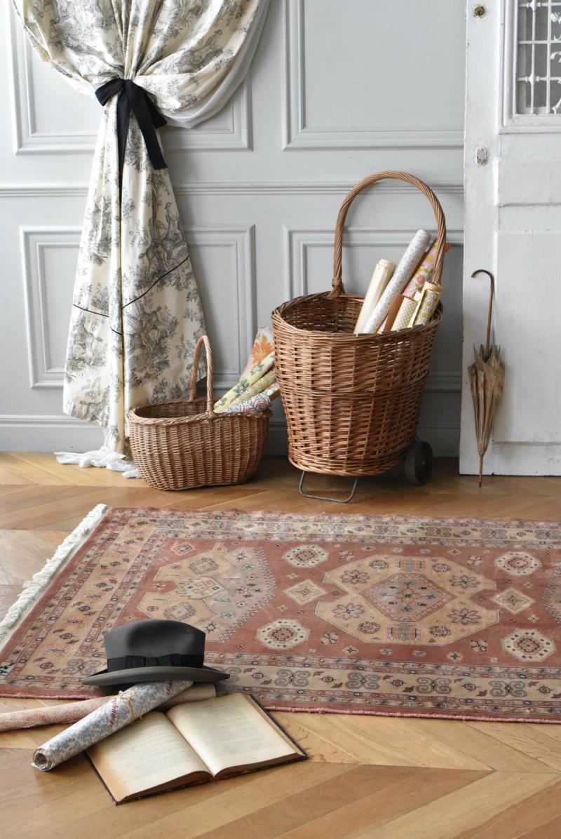 ヴィンテージラグ.84 トライバルラグ 部族絨毯 ボタニカル インテリア