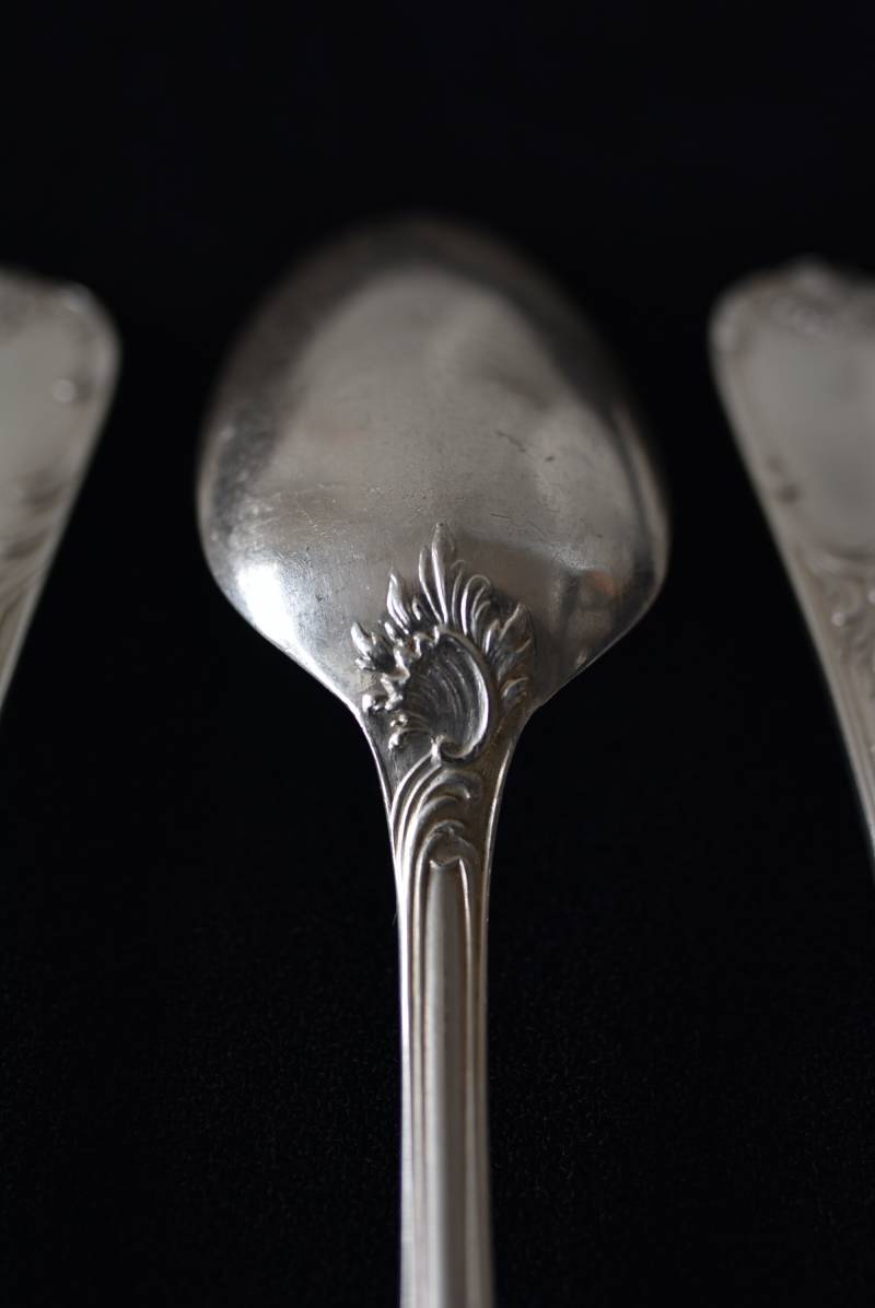 ティースプーン12本セット.Christofle フランスアンティーク雑貨