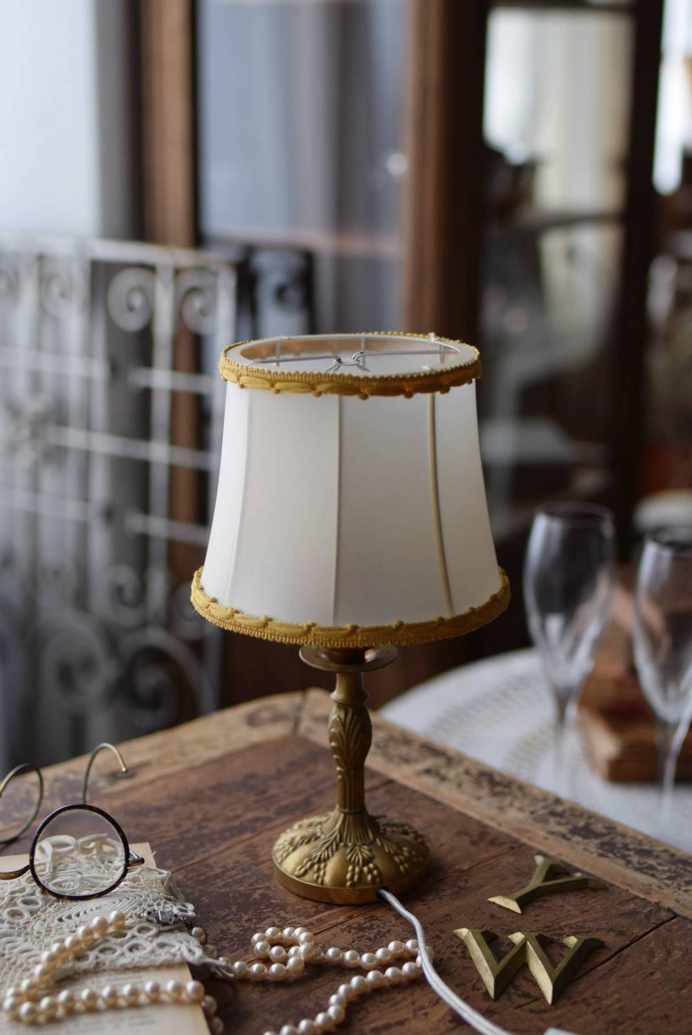 テーブルランプG.19B フランス アンティーク照明 卓上ランプ