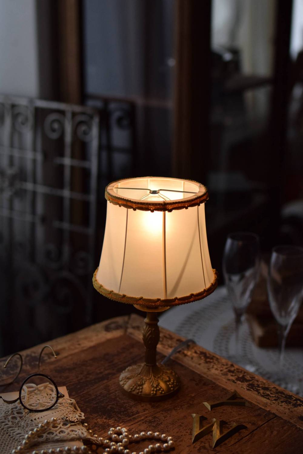 テーブルランプG.19B フランス アンティーク照明 卓上ランプ