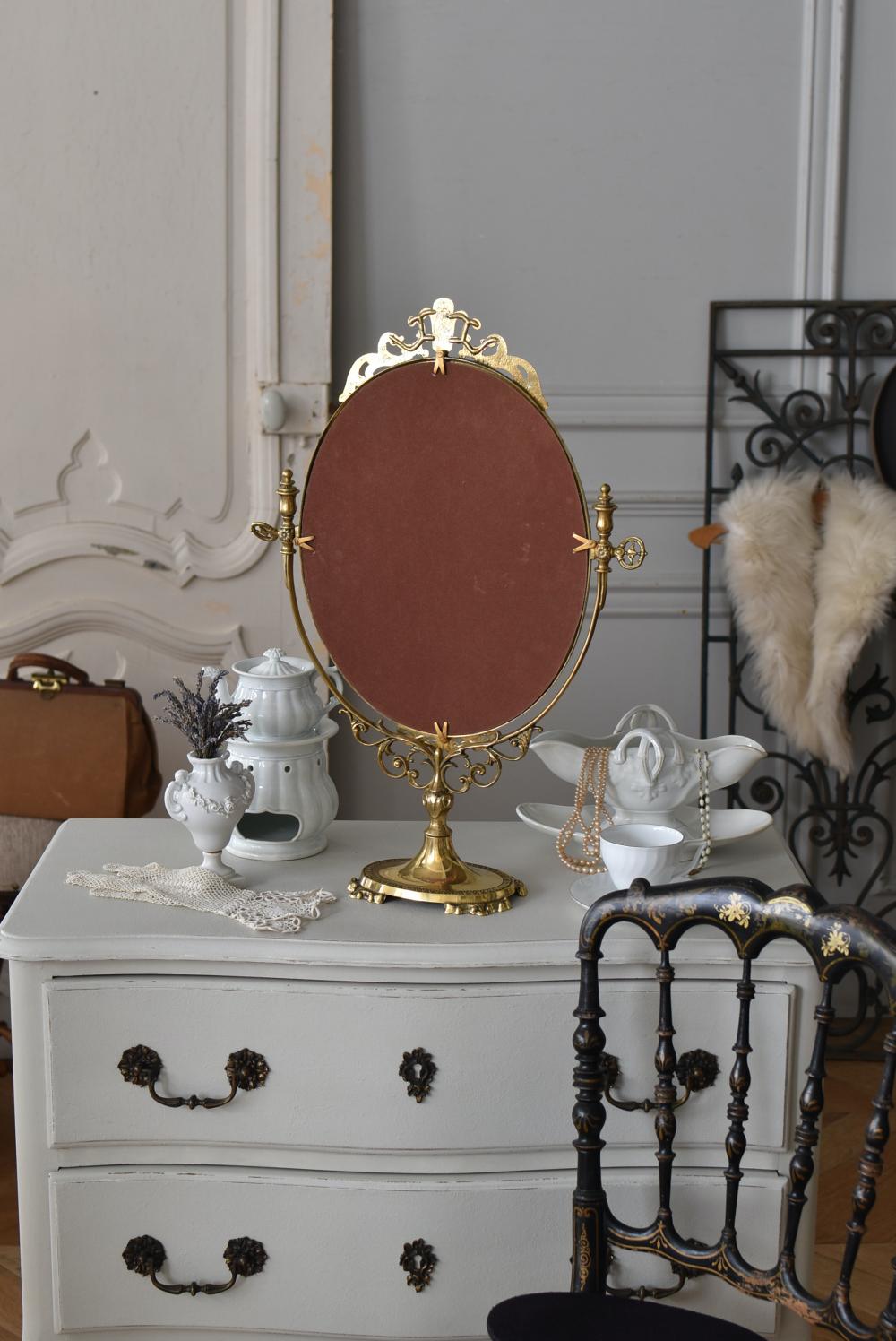 スタンドミラー.26 フランスアンティークインテリア フレンチミラー 鏡