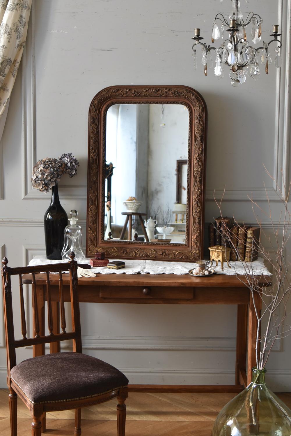 フランスアンティークインテリア アンティークミラー.57 ルイ