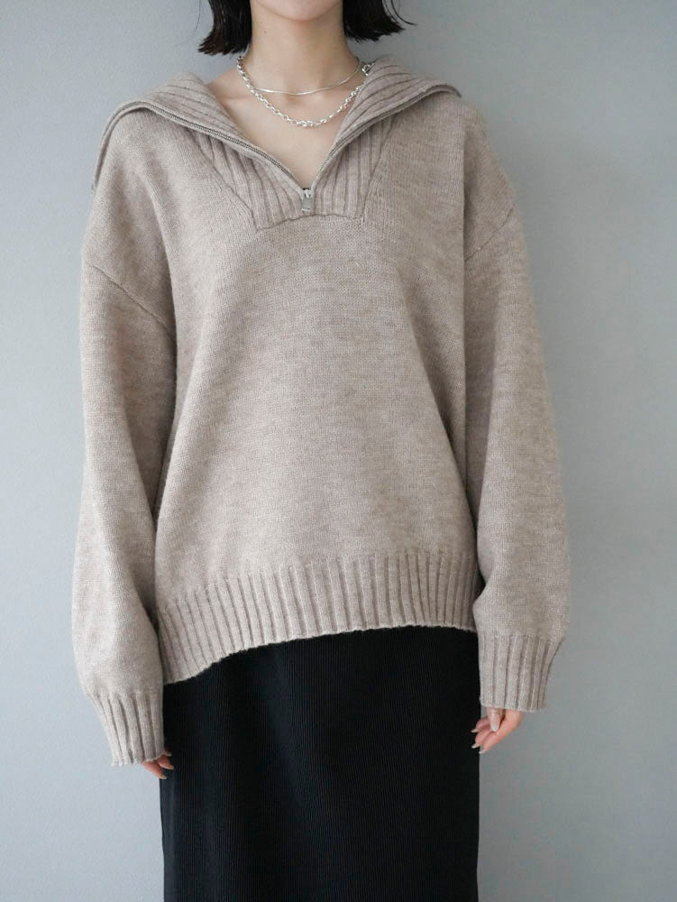 シェアスピリット ウールフリースハイネックプルオーバー 【 グレー