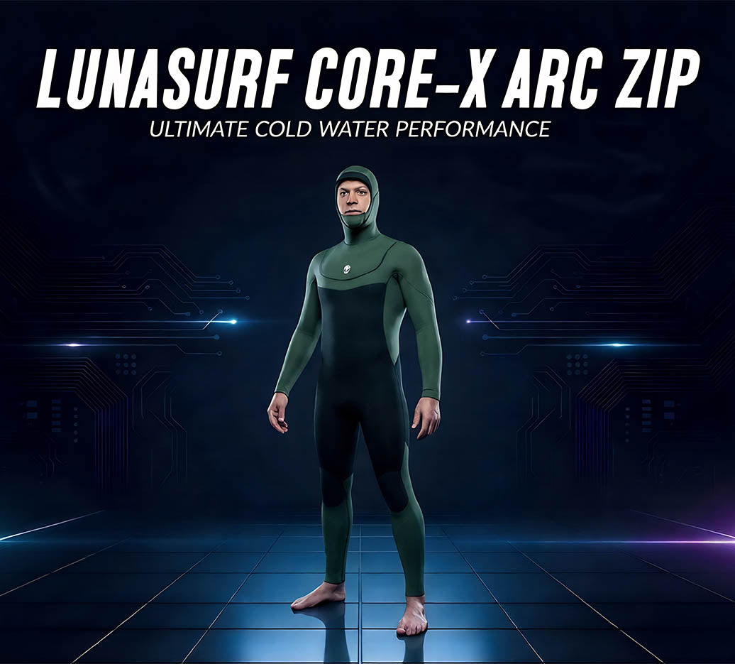 Lunasurf 4/4mm Core-X Arc Zip Mens Wetsuit Yamamoto