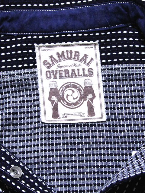 SAMURAI JEANS（サムライジーンズ） 】 インディゴ刺し子ワークシャツ