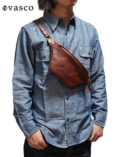 vasco（ヴァスコ） 】 レザーウエストバッグ [ LEATHER WAIST BAG