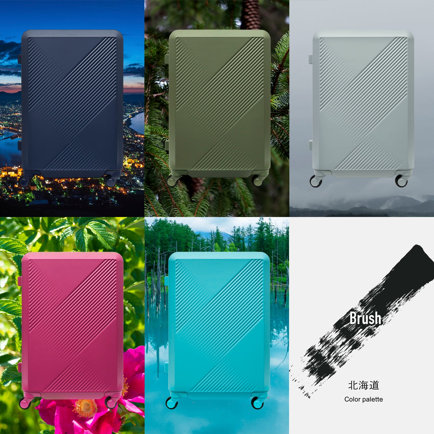 Brush 北海道カラーパレットスーツケース CABIN_No.5801177 – ACE LUGGAGE