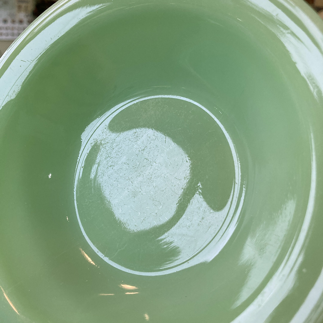 シリアルボウル ジェダイ（初期GLASSブロック刻印）1940年代製造 Fire