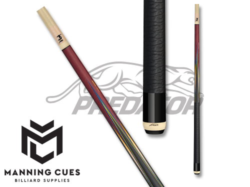 Predator Sneaky Pete 8-Point Red Leather Wrap Pool Cue