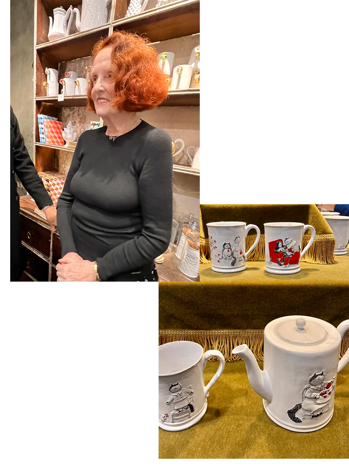 アスティエ ド ヴィラッド ネコ柄マグカップ アスティエ ド ヴィラッド