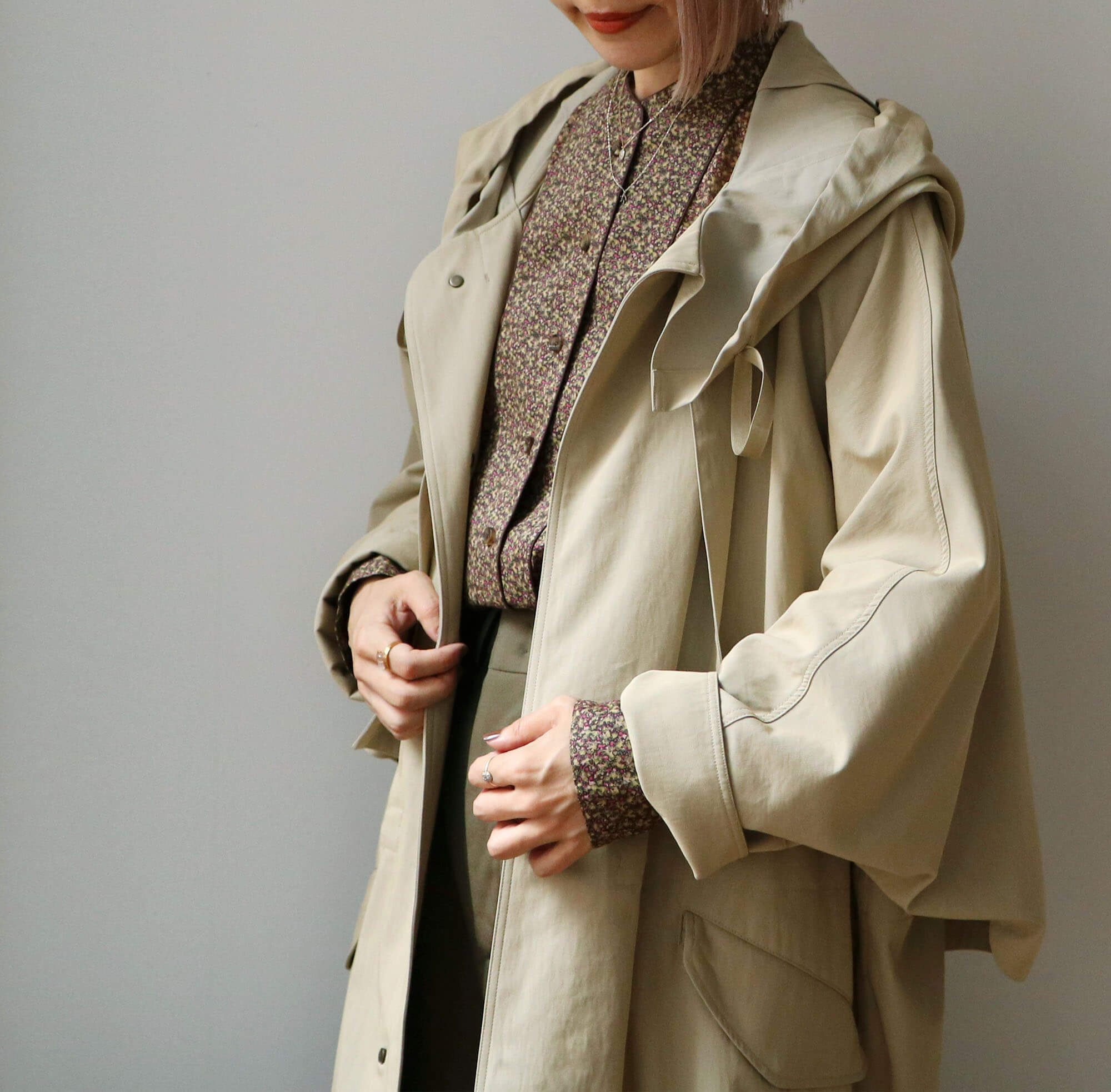 ル アーブルポンチョ」「Le Havre poncho」soutiencollar（ステン