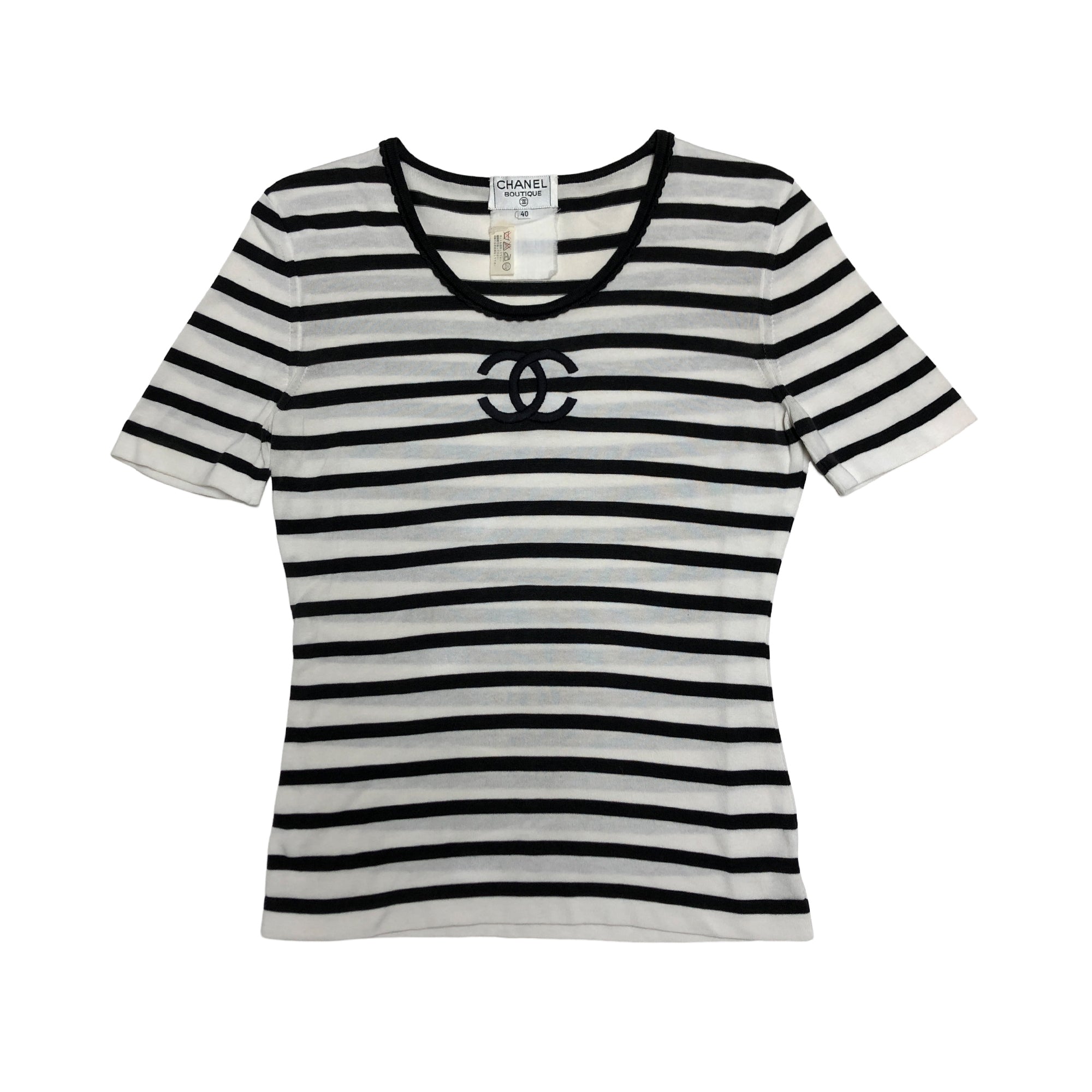 CHANEL シャネル ボーダー ココマーク COCO カットソー – VINTAGE