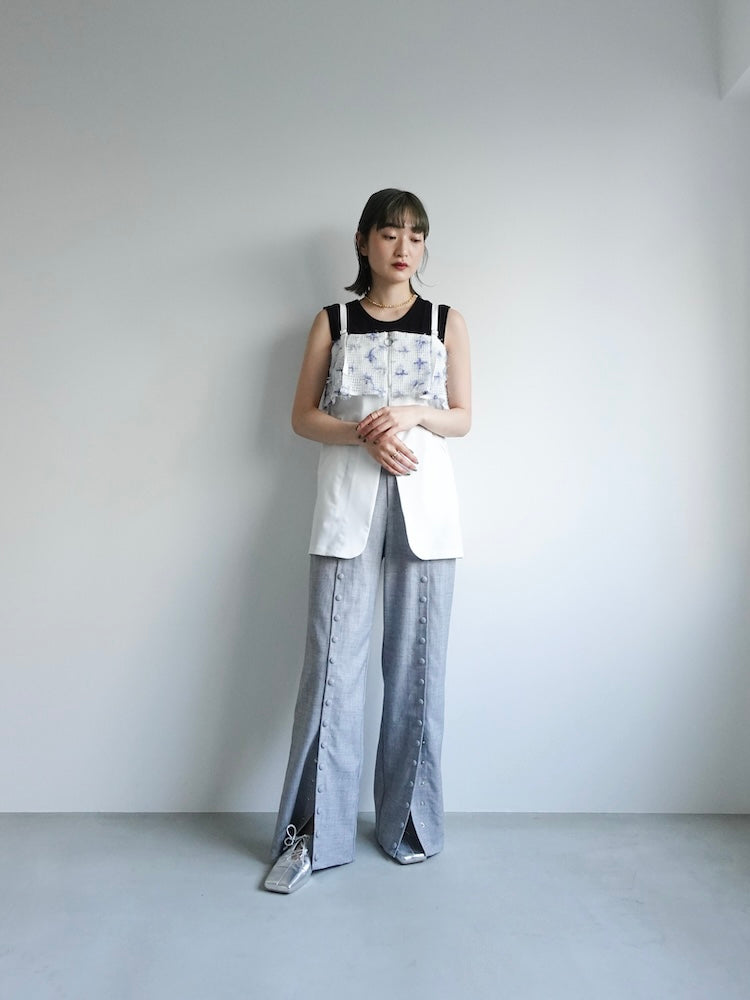 トップス sahara Mesh Layered Zip Top Mesh Layered Zip Top