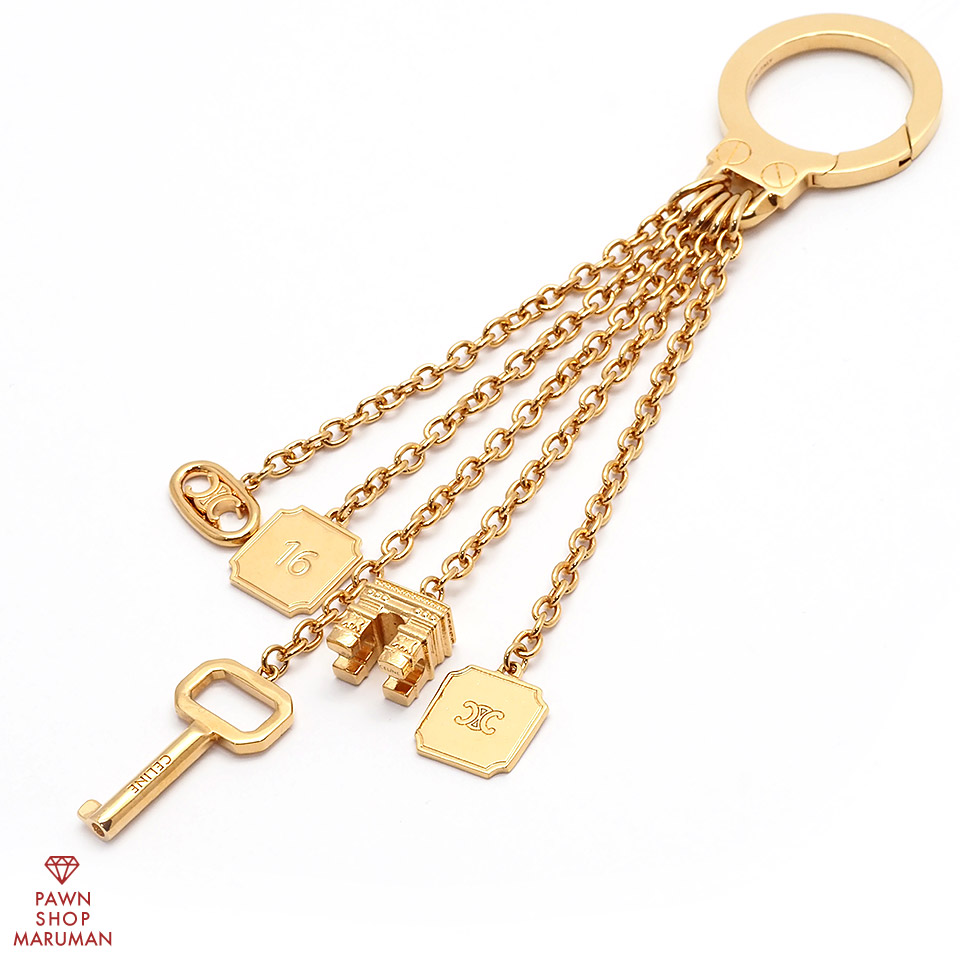 CELINE セリーヌ チェーン トリオンフ チャーム 49G856BRA.35OR GP