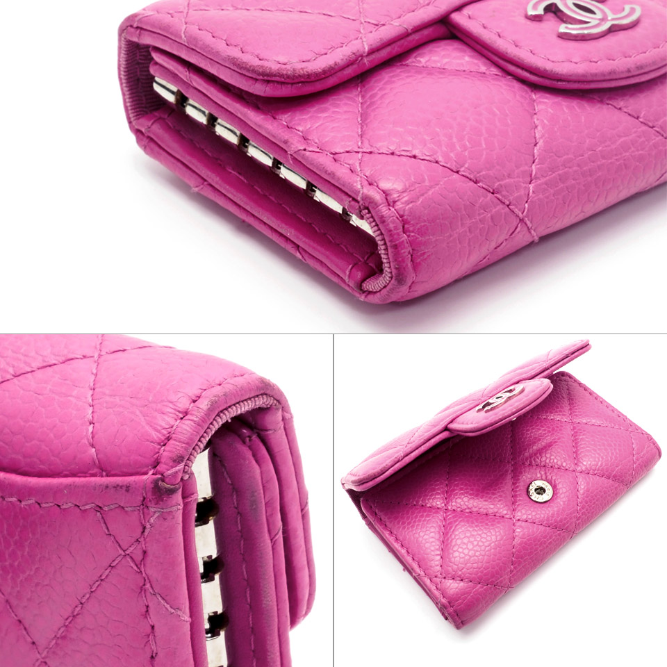 CHANEL シャネル タイムレスクラシック キーケース 6連 キャビアスキン