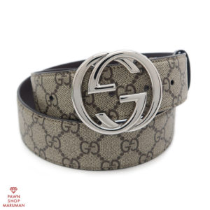 GUCCI グッチ インターロッキングGバックルベルト 774153 GGスプリーム