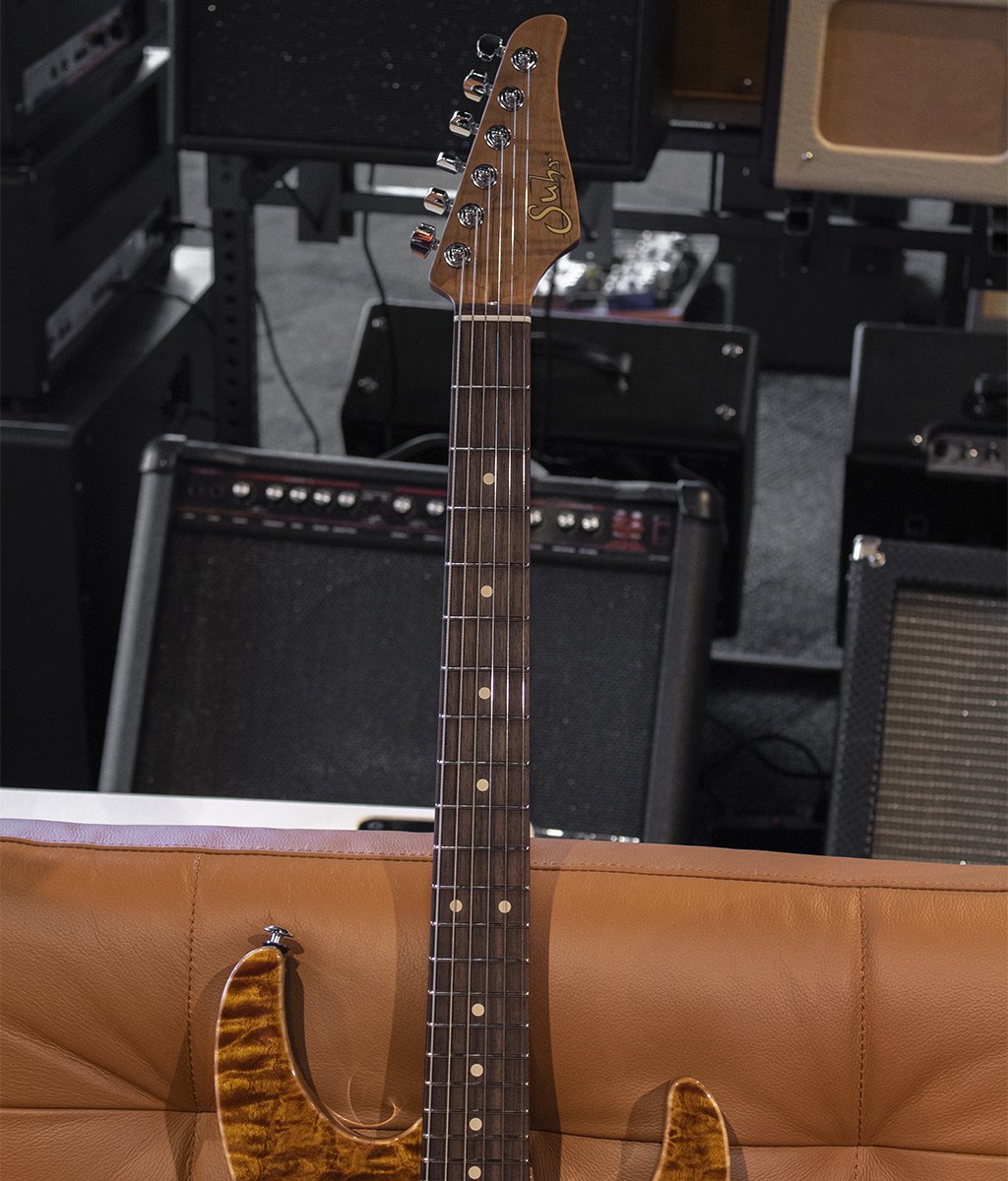 Suhr Modern Custom Root Beer Finish Electric Guitar - Quilt Maple