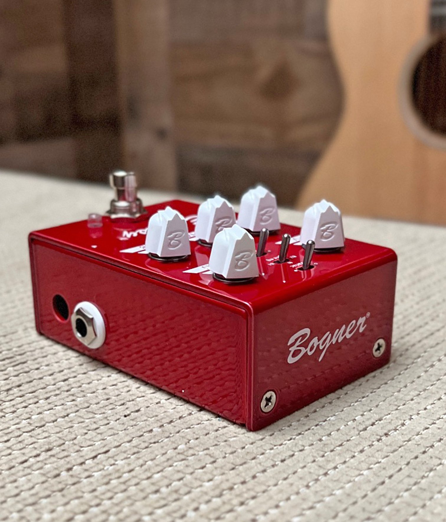 USED Bogner Ecstasy Red Mini Overdrive Pedal w/ Original Box