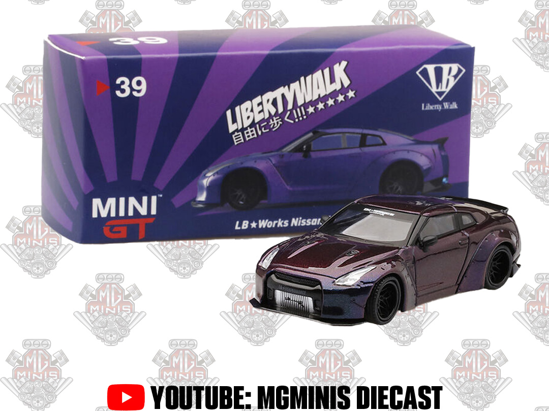 MINIGT リバティーウォークLB GTR マジックパープル No.39 Mini GT No