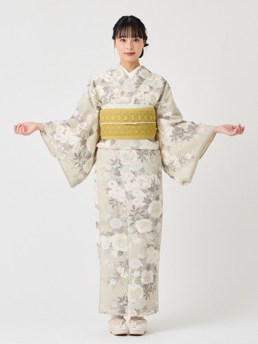 浴衣単品「 椿うさぎ 」(FREE ライラック): ふりふ ｜ミマツグループ