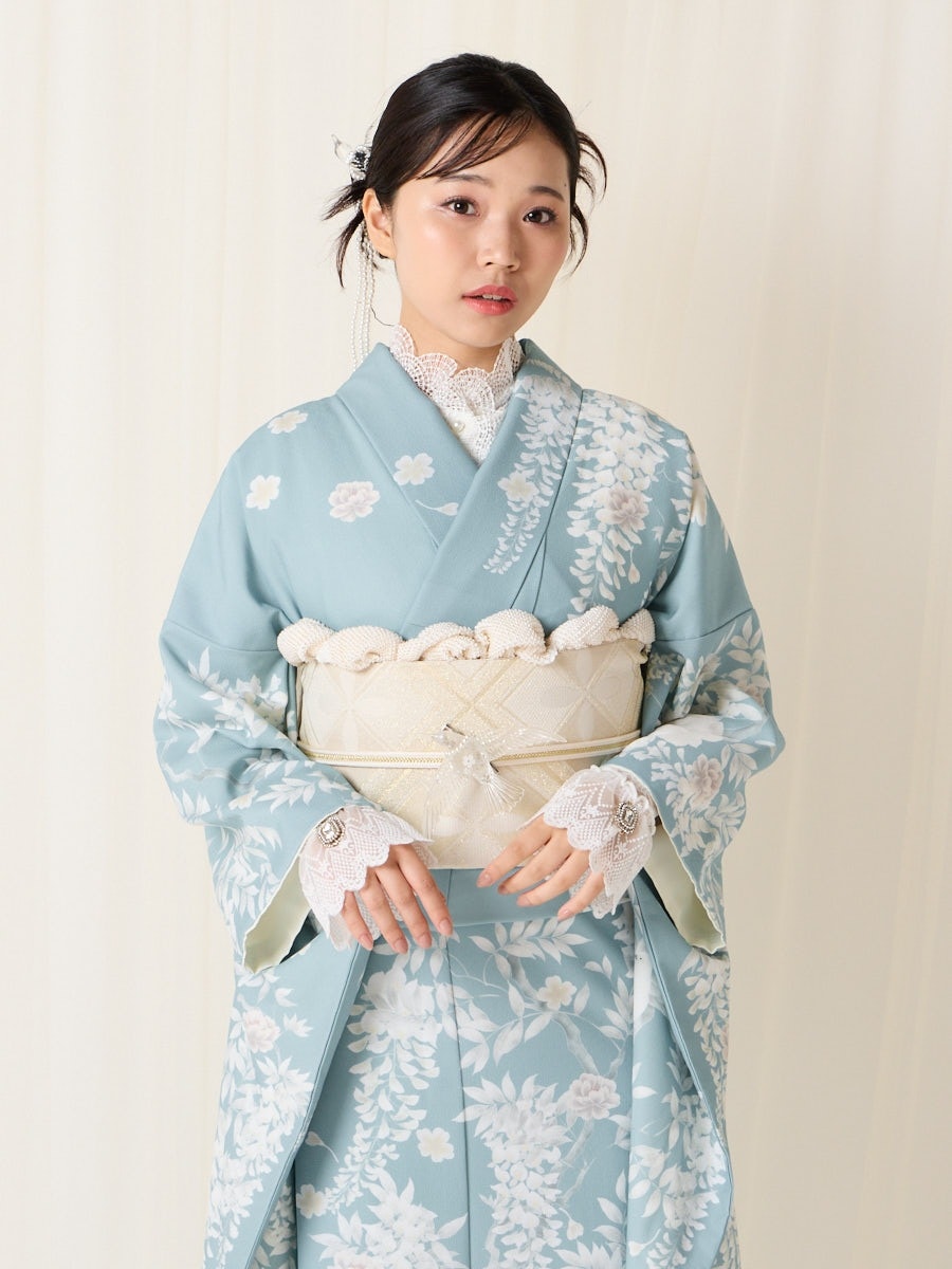 予約商品】振袖単品「シロバトシノワ」(FREE［受注生産商品：ご注文日