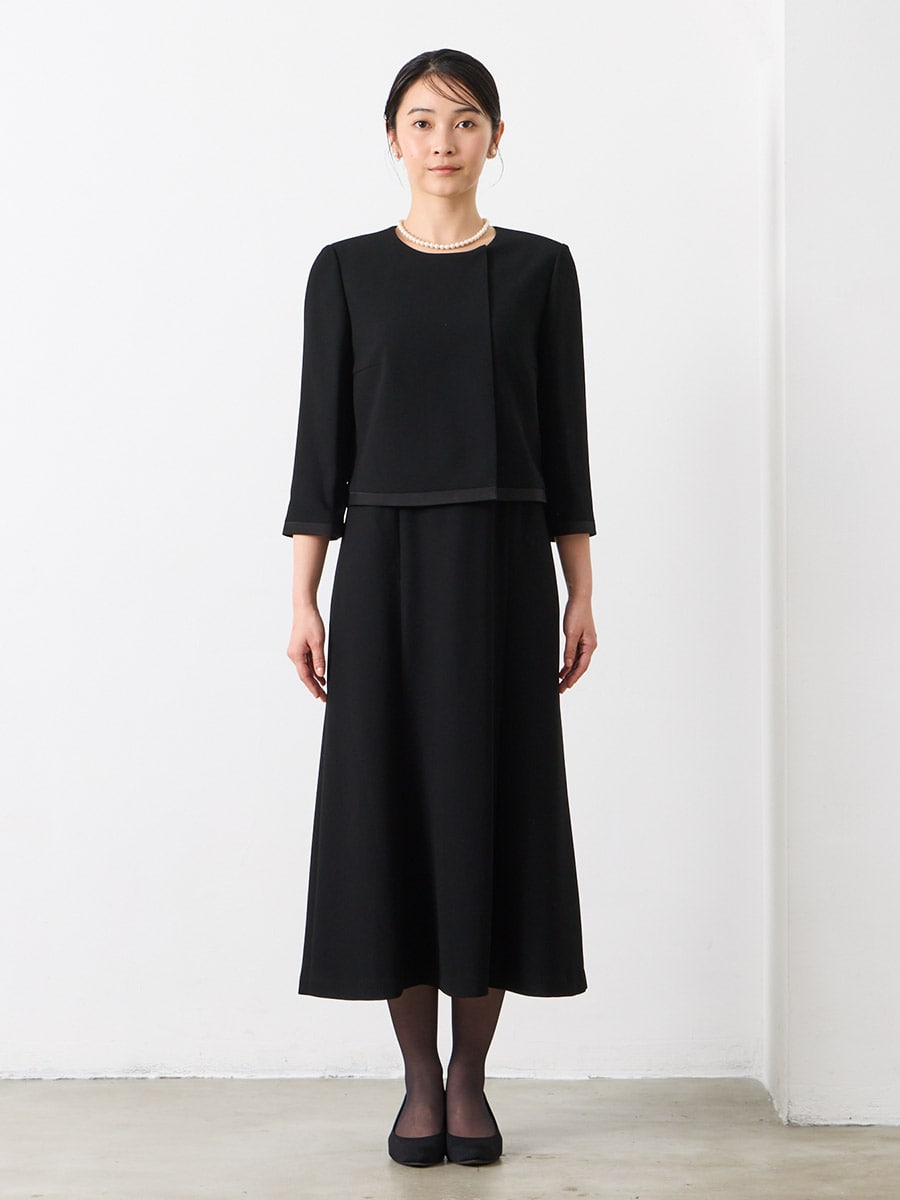 喪服・礼服】【WEB限定】【洗える・マシンウォッシャブル】ブラック