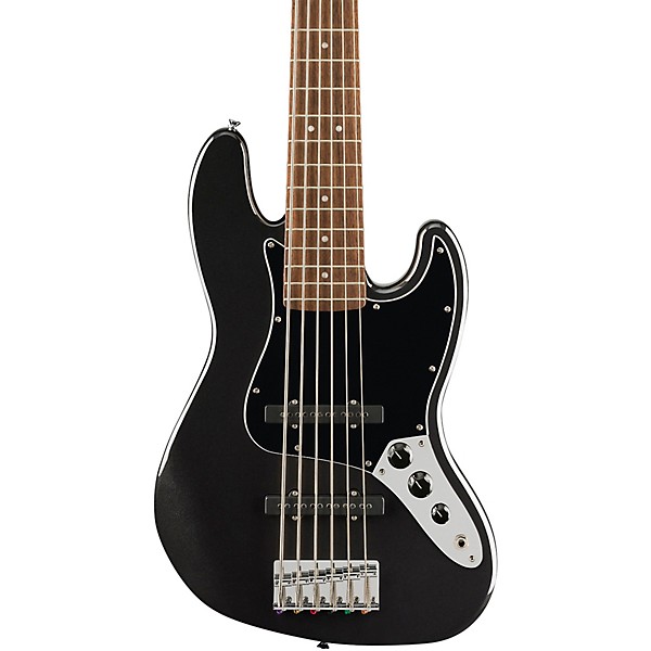 Squier Affinity Series Jazz Bass VI Black Metallic | Guitar Center