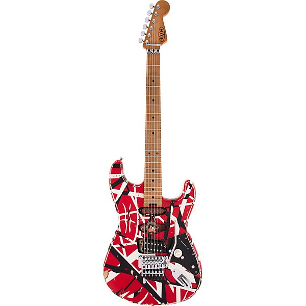 EVH Striped Series Frankie Electric Guitar Red with Black and