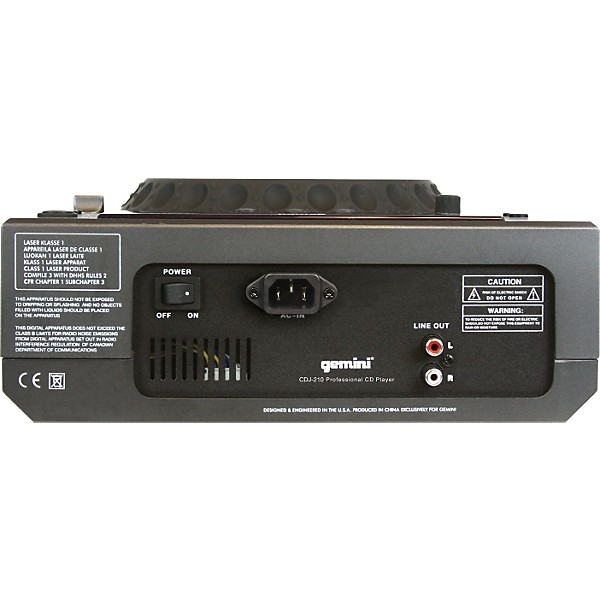 Gemini CDJ-210 Tabletop CD/MP3 Player | Guitar Center