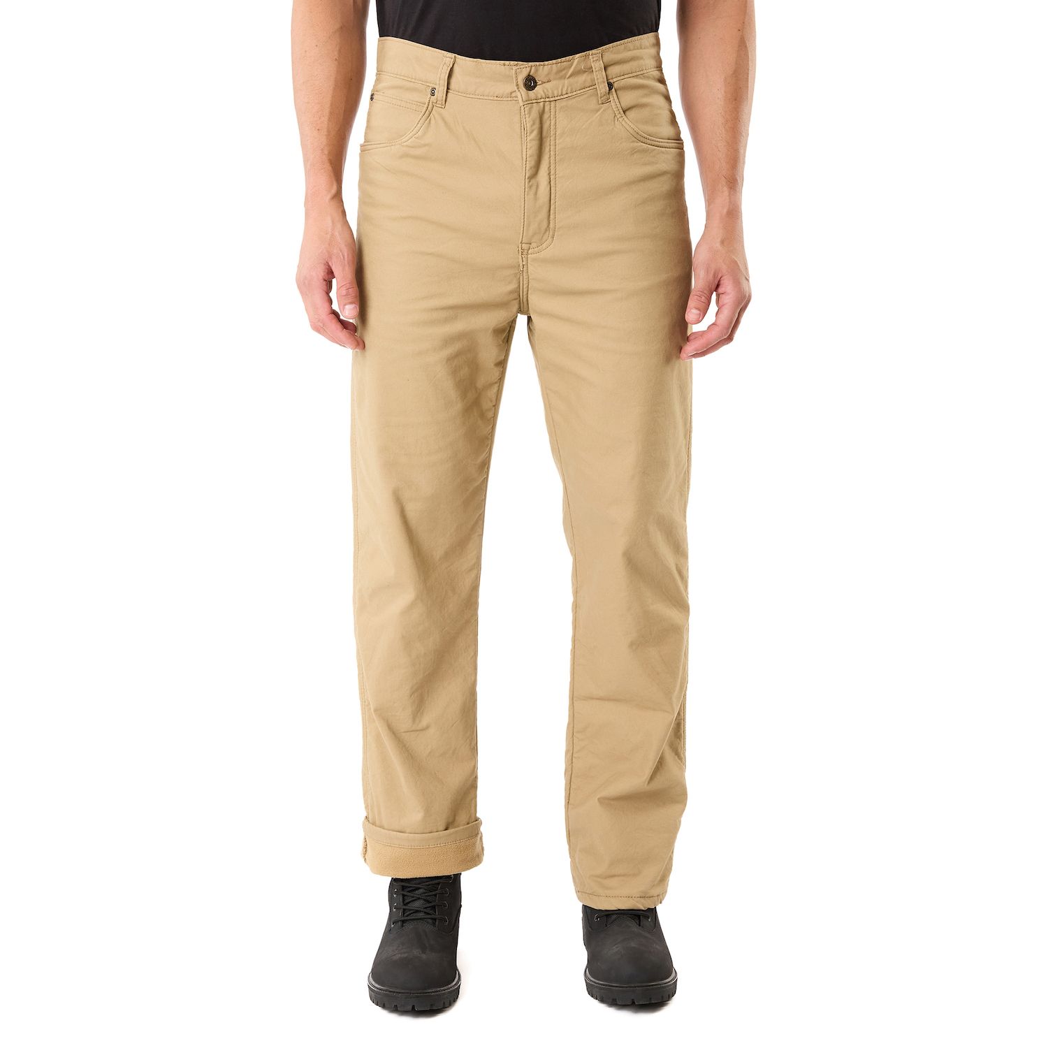 Men's Smith's Workwear Stretch Fleece-Lined Canvas 5-Pocket Pants