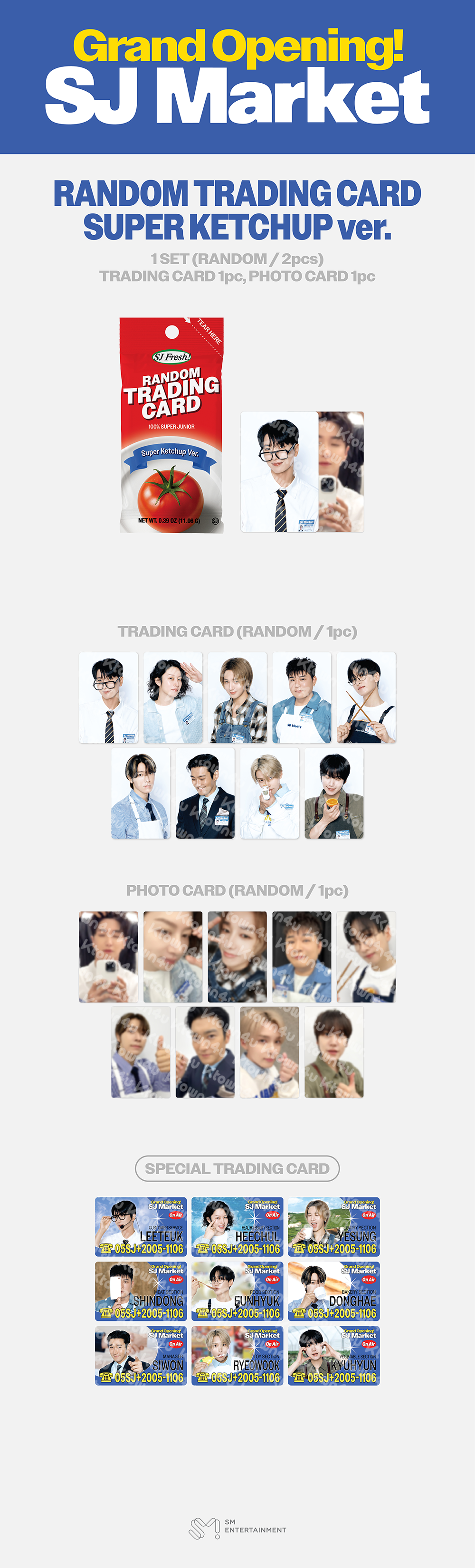 jp.ktown4u.com : SUPER JUNIOR - [GRAND OPENING! SJ MARKET] RANDOM