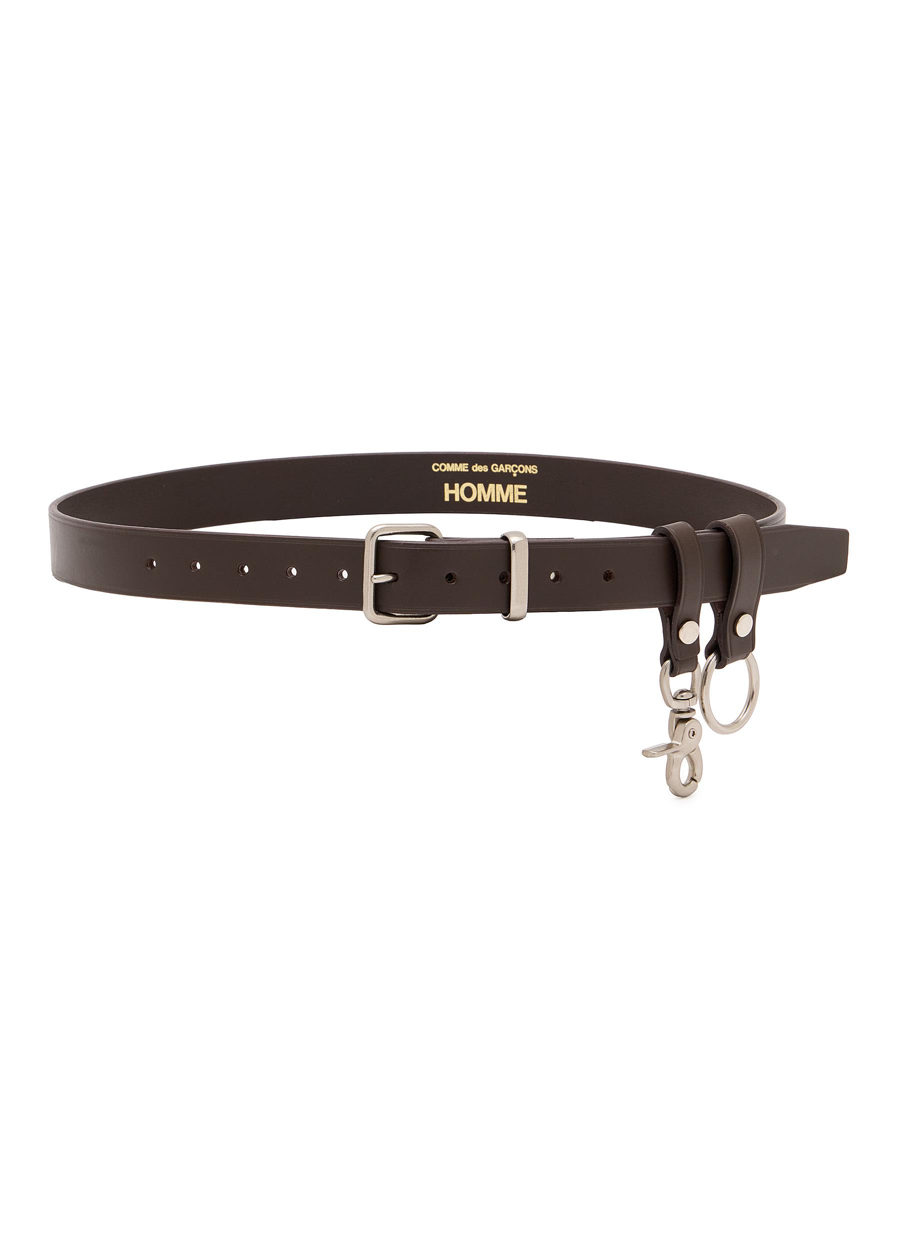 COMME DES GARÇONS HOMME | Square Buckle Oil Smooth Leather Belt