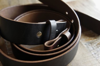 完成品ベルト＜ホーウィン・クロムエクセル＞シングルピン用・35L＜巾