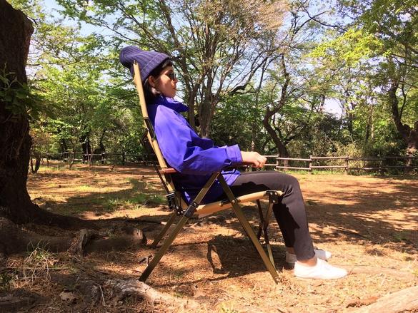 コールマンの「ファイアーサイドレイチェア」は、3段階の