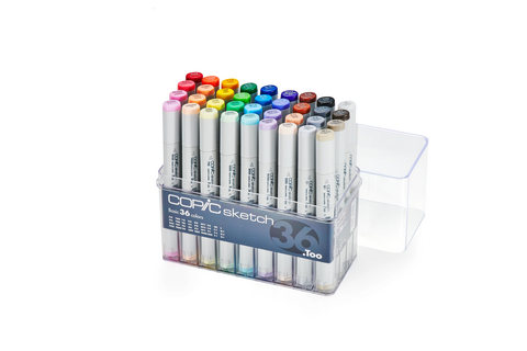 COPIC SKETCH MARKER BASIC SET 36 PIECE - 4511338003732