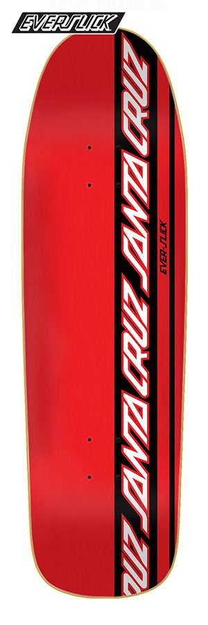 Santa Cruz - Dressen Eyes Everslick 9.31in x 31.94in Skateboard Deck