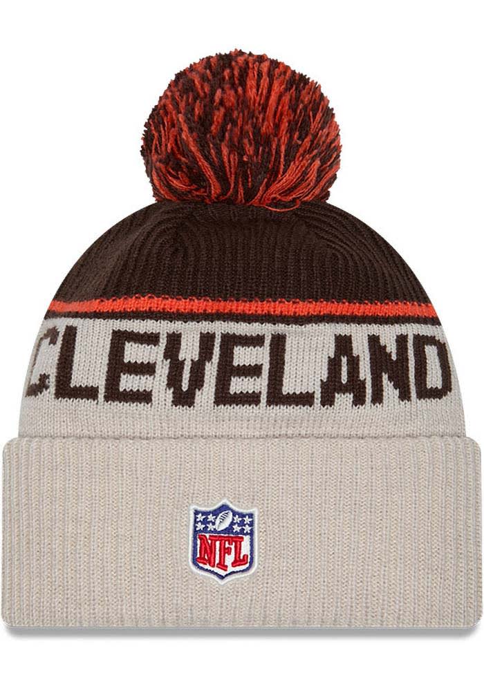 Cleveland Browns New Era IVORY 2024 Sideline Historic Sport Cuff