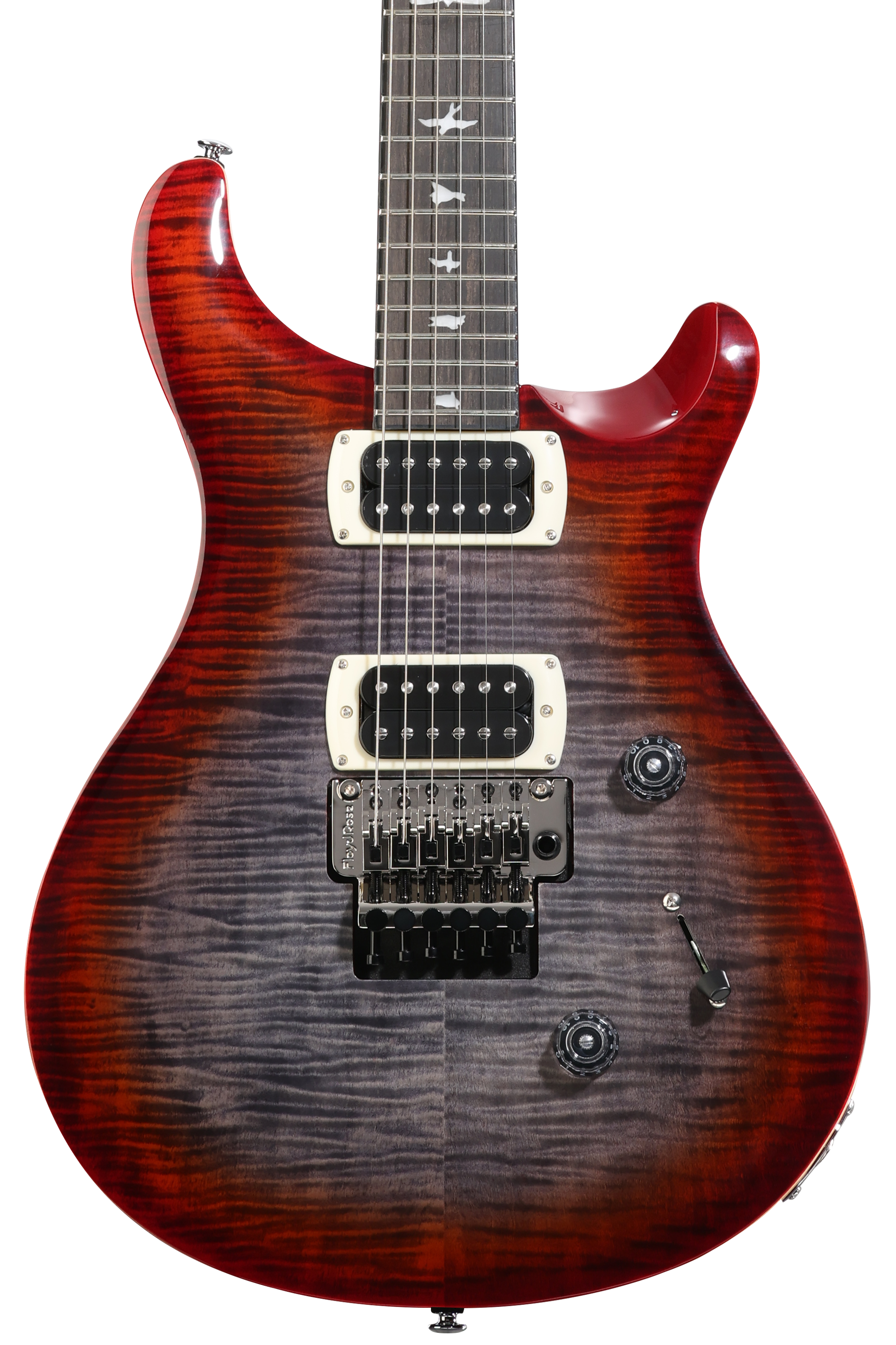 PRS SE Custom 24 Floyd Electric Guitar - Charcoal Cherry Burst