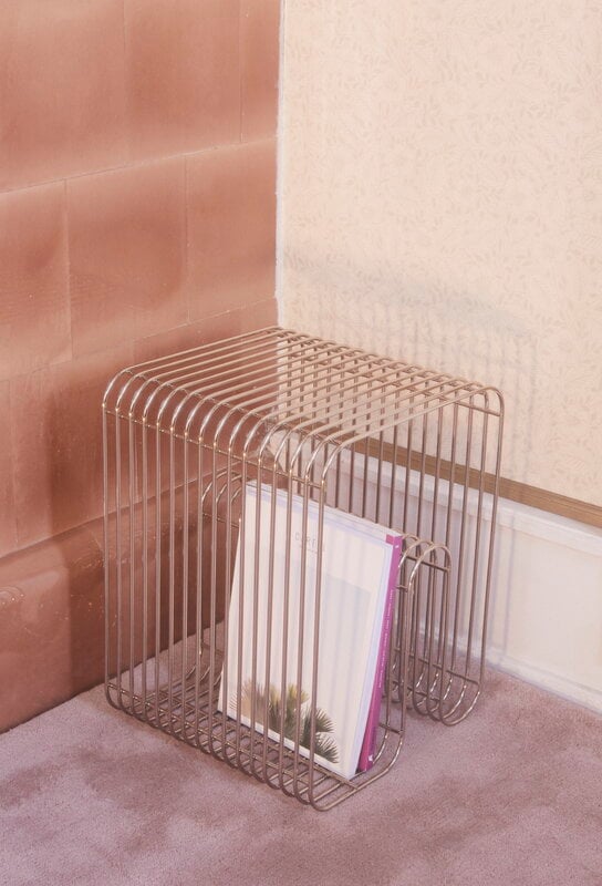 AYTM Curva stool, silver | Finnish Design Shop