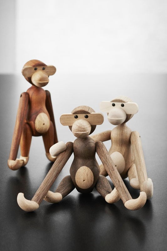 Kay Bojesen Denmark Wooden Monkey, small, oak - maple | Finnish