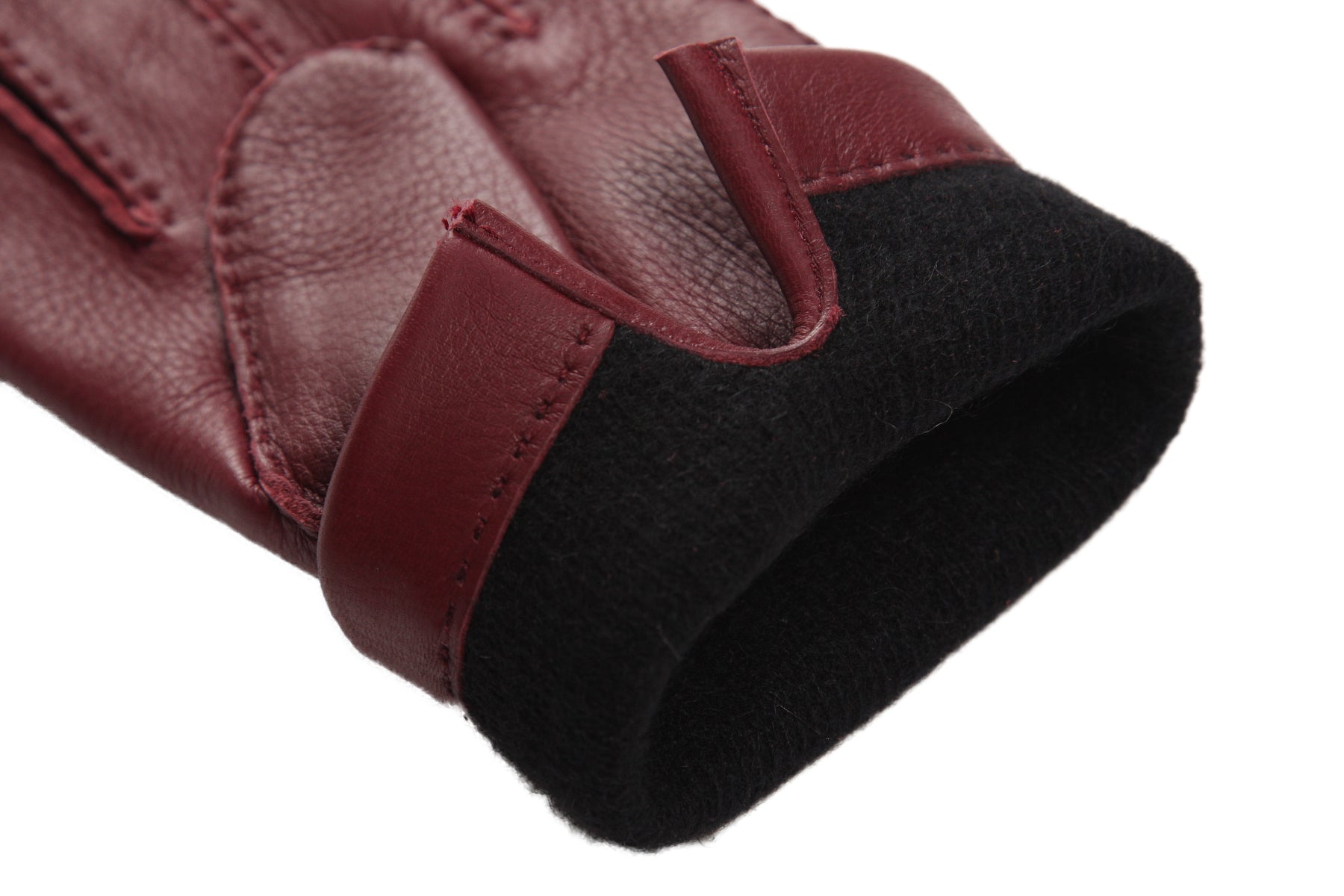 ラスト1点！】メンズ手袋◇ディアスキン◇ボルドー/BORDEAUX《カシミヤ