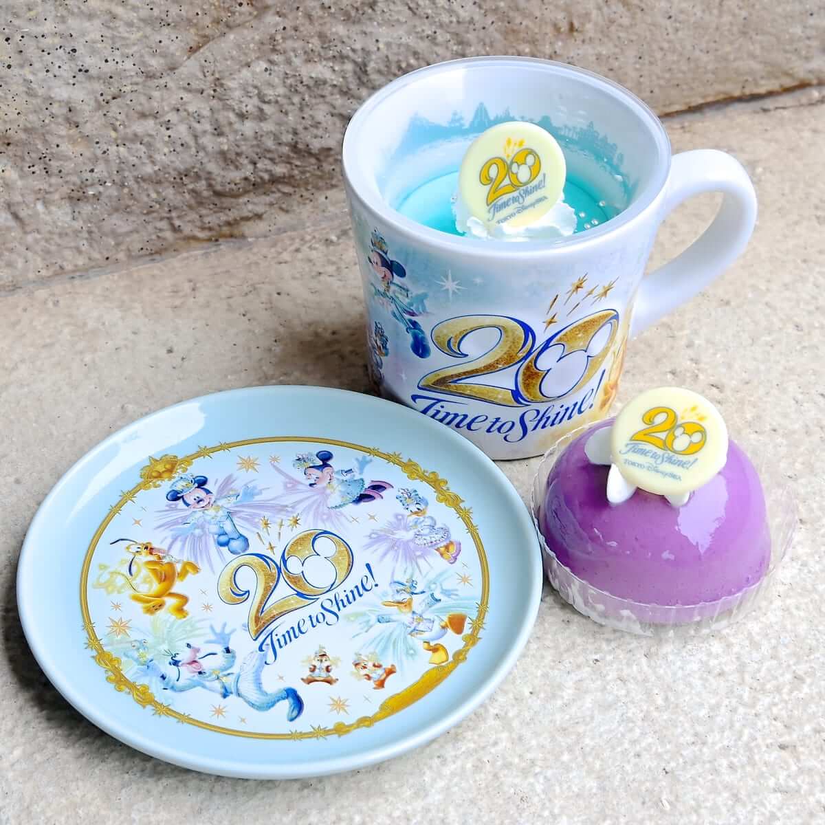 スーベニアカップ・プレート付き！“東京ディズニーシー20周年：タイム