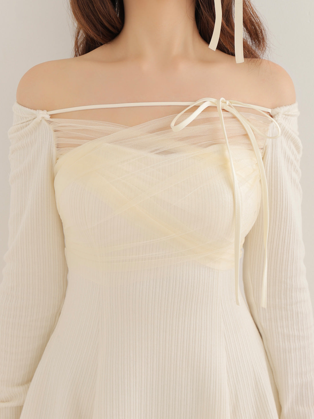 Cross tulle flare mini onepiece(eme10736) – M me eme