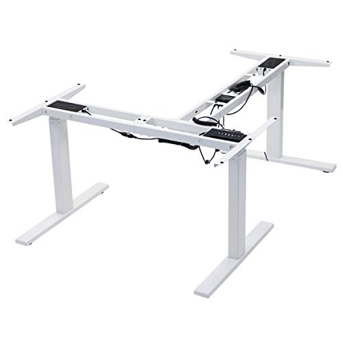 Amazon.co.jp: 昇降デスク L字型 電動 昇降 デスク 脚のみ PSE適合