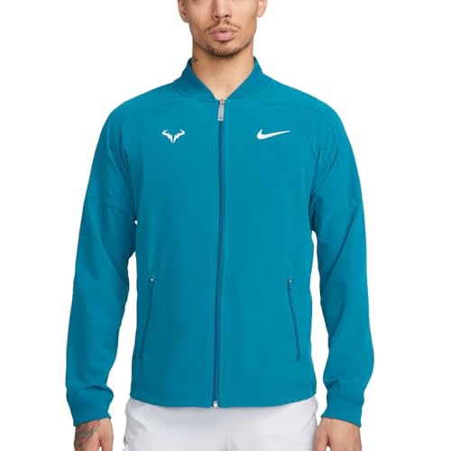 Nike DRI FIT RAFA NADAL US SERIES MEN'S TENNIS JACKET, Green Abyss