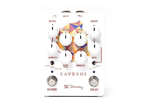 Amazon.com: Keeley Caverns V2 Reverb and Delay Pedal, White (KCav2