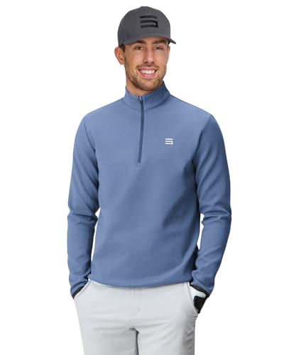 Amazon.com: Three Sixty Six Men's Therma Quarter Zip Pullover - 1