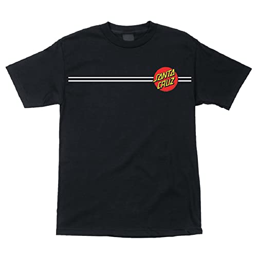 SANTA CRUZ Men's S/S T-Shirt Classic Dot Skate T-Shirt - Black